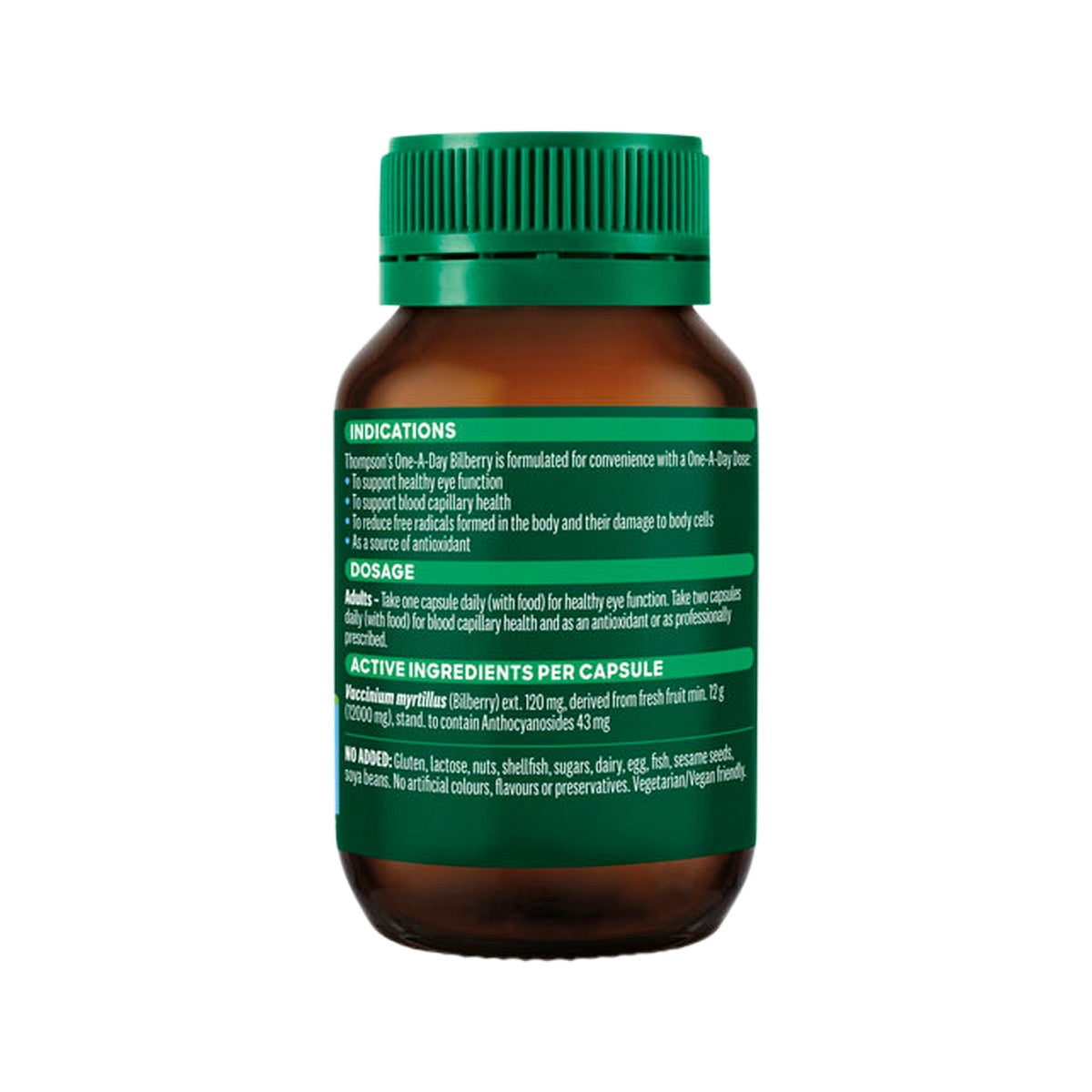 Thompson's One-A-Day Bilberry 12000mg 60 Capsules