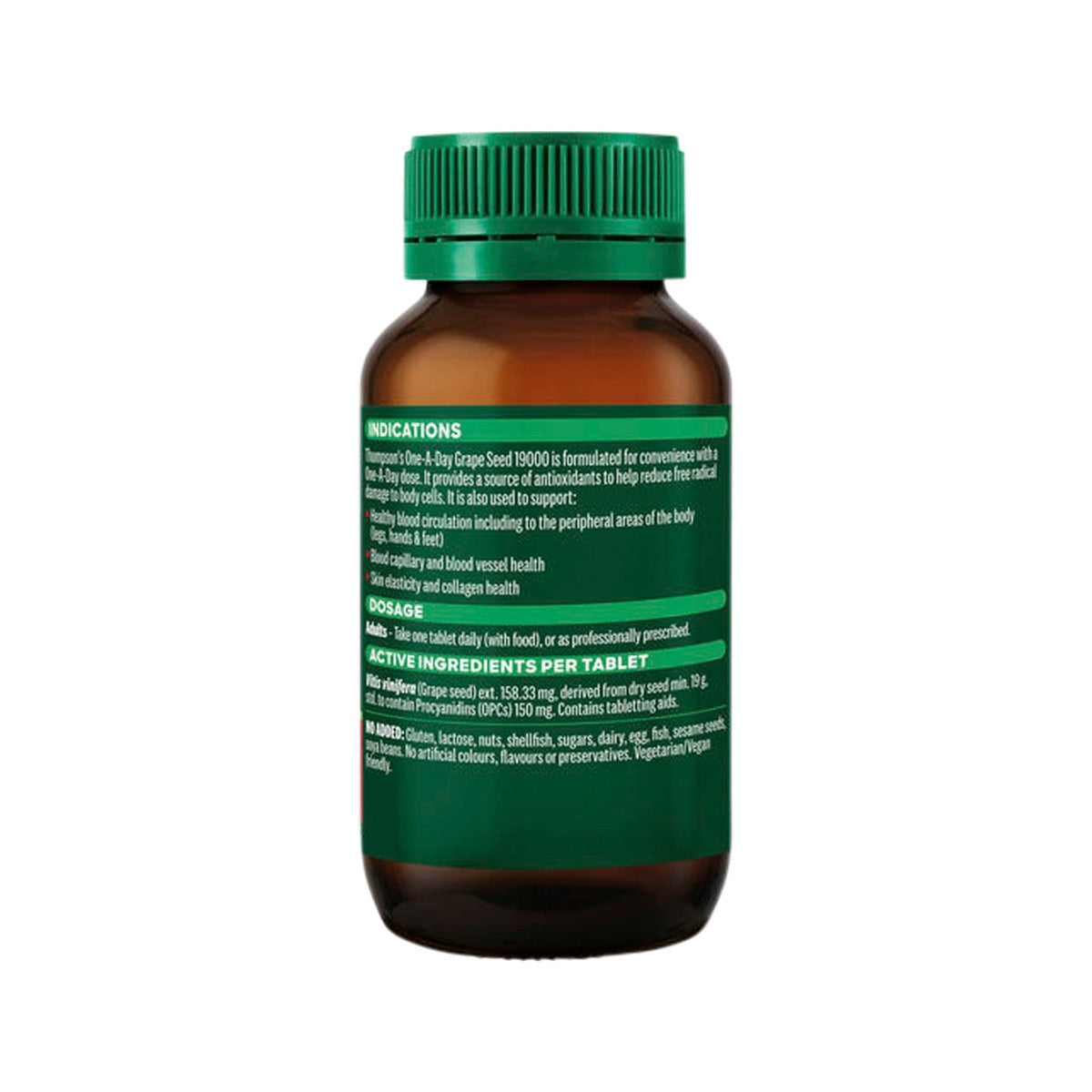 Thompson's One-A-Day Grape Seed 19000mg 120 Tablets