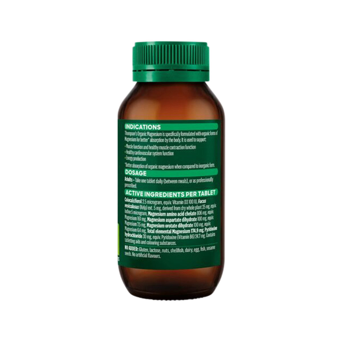 Thompson's Organic Magnesium 50 Tablets