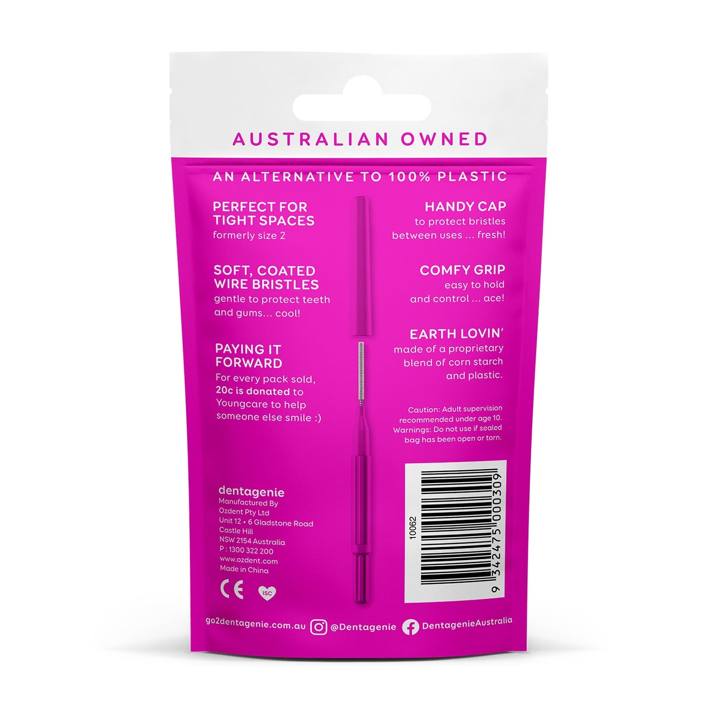 Dentagenie Interdental Brush White Size 2 12PK