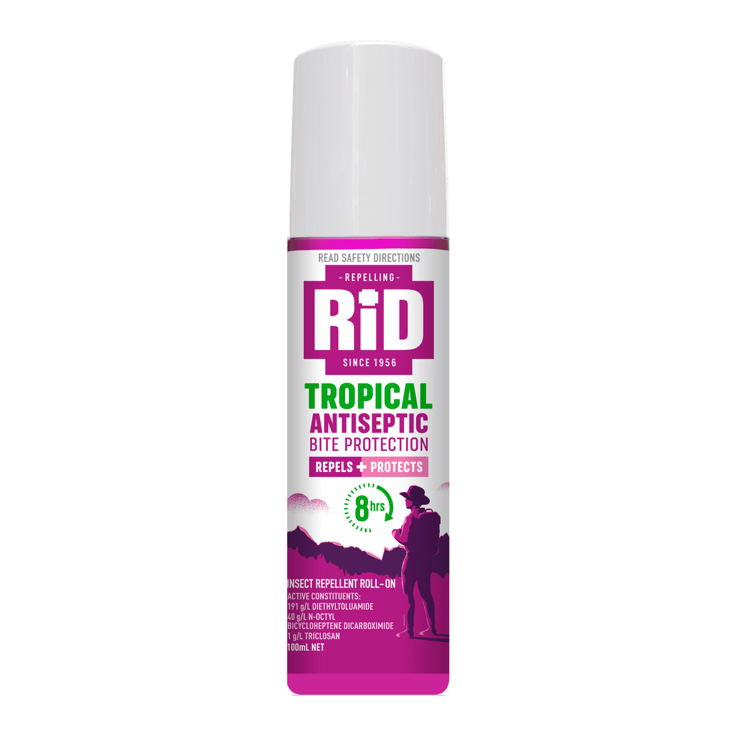 RID Medicated Insect Repellant Tropical Strength Roll On 100mL