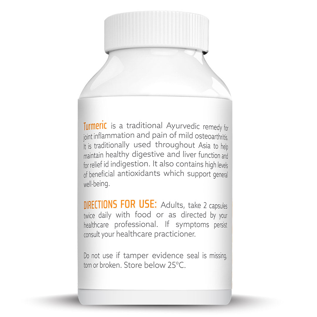 NATURE'S HELP Organic Turmeric Capsules with Black Pepper & Ginger 120 Caps