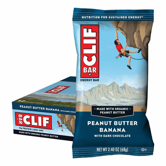 CLIF Energy Bar Peanut Butter Banana with Dark Chocolate 68g 12PK