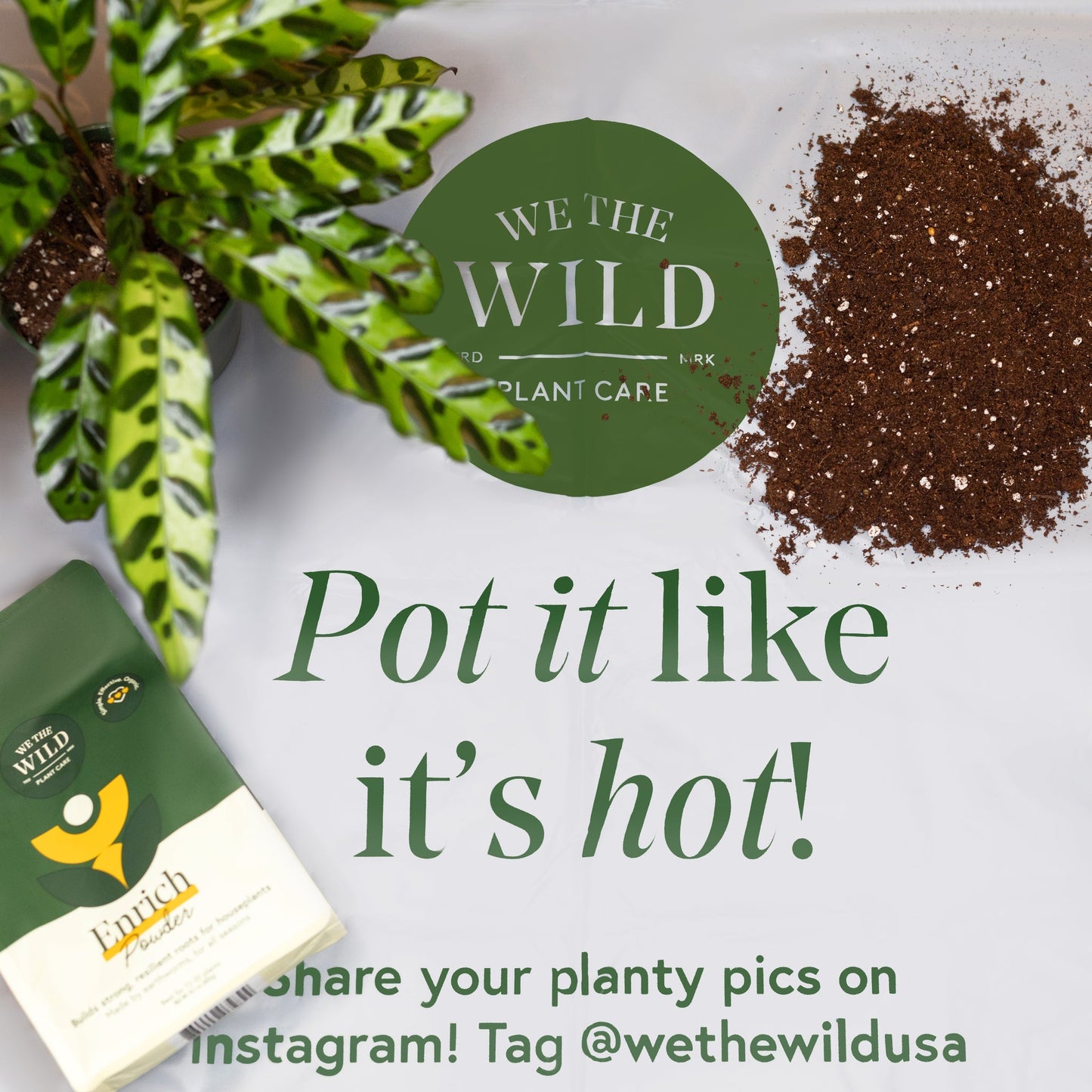 We The Wild Plant Care Organic Repotting Mat x 2 Pack