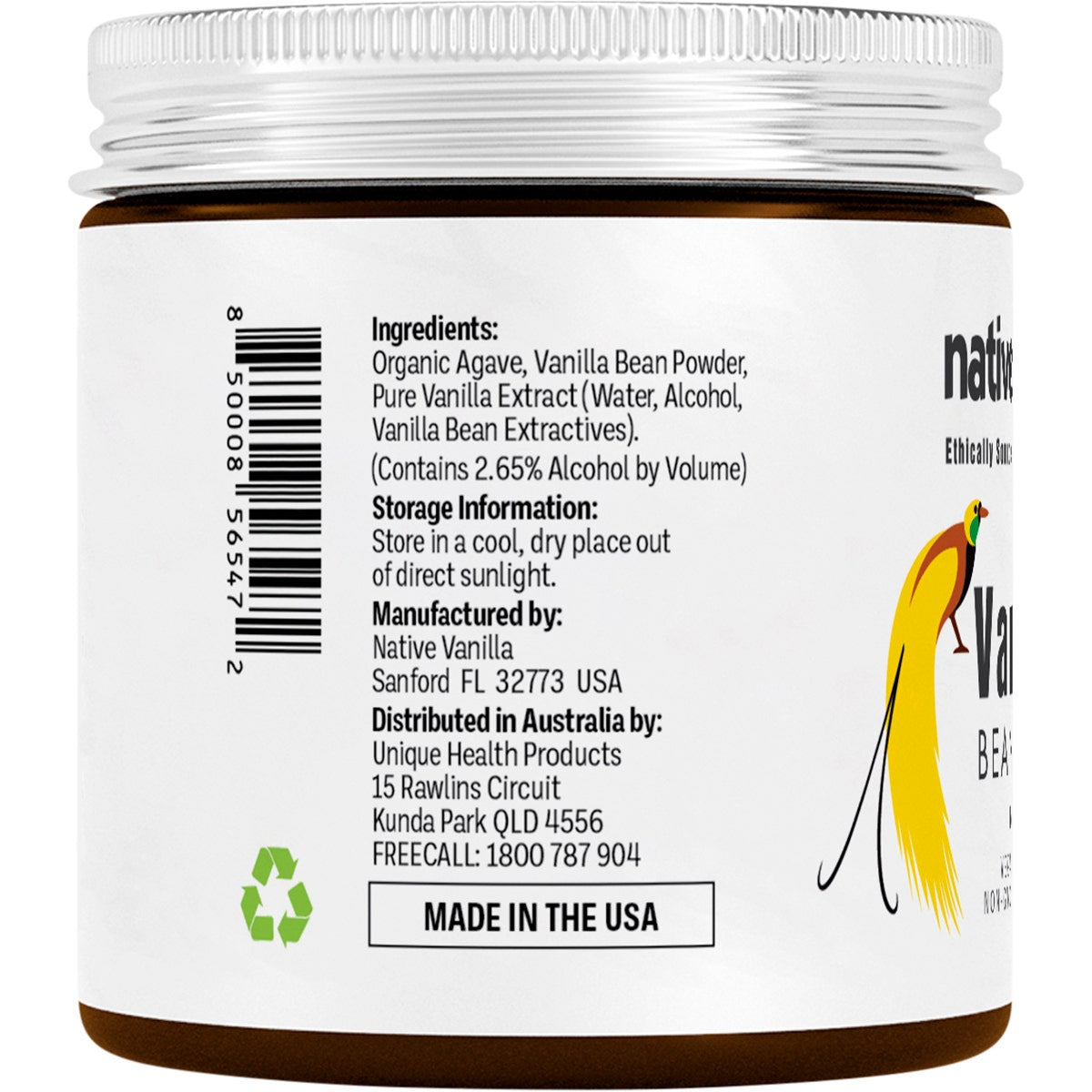 NATIVE VANILLA Vanilla Bean Paste 118ml
