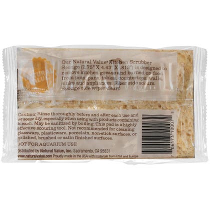 NATURAL VALUE Kitchen Scrubber Sponge 1