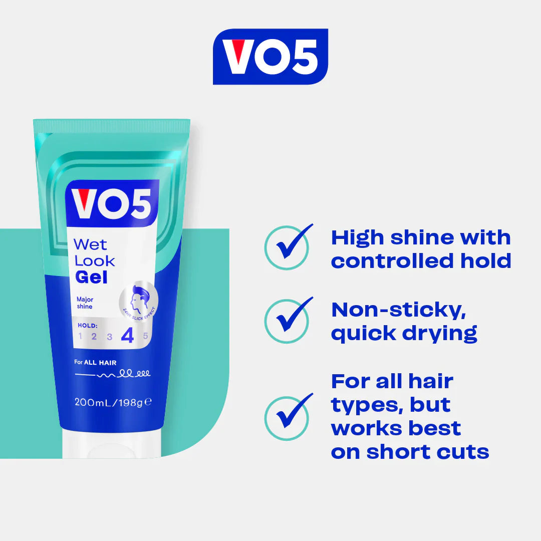 Vo5 Wet Look Gel Tube 175g