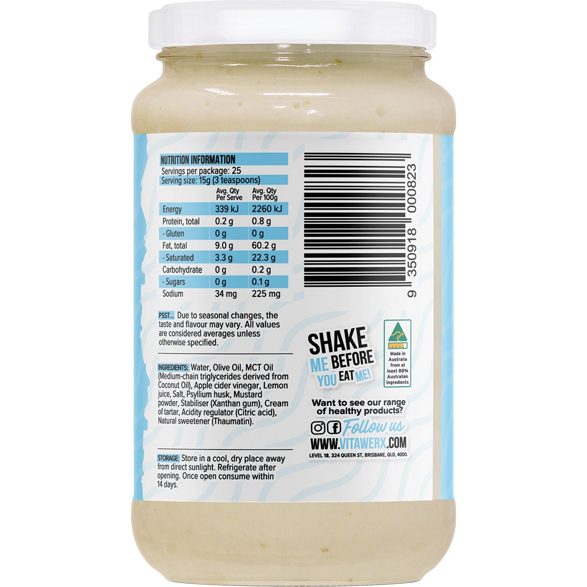 VITAWERX Keto Mayo - All Day Lay Classic 350ml