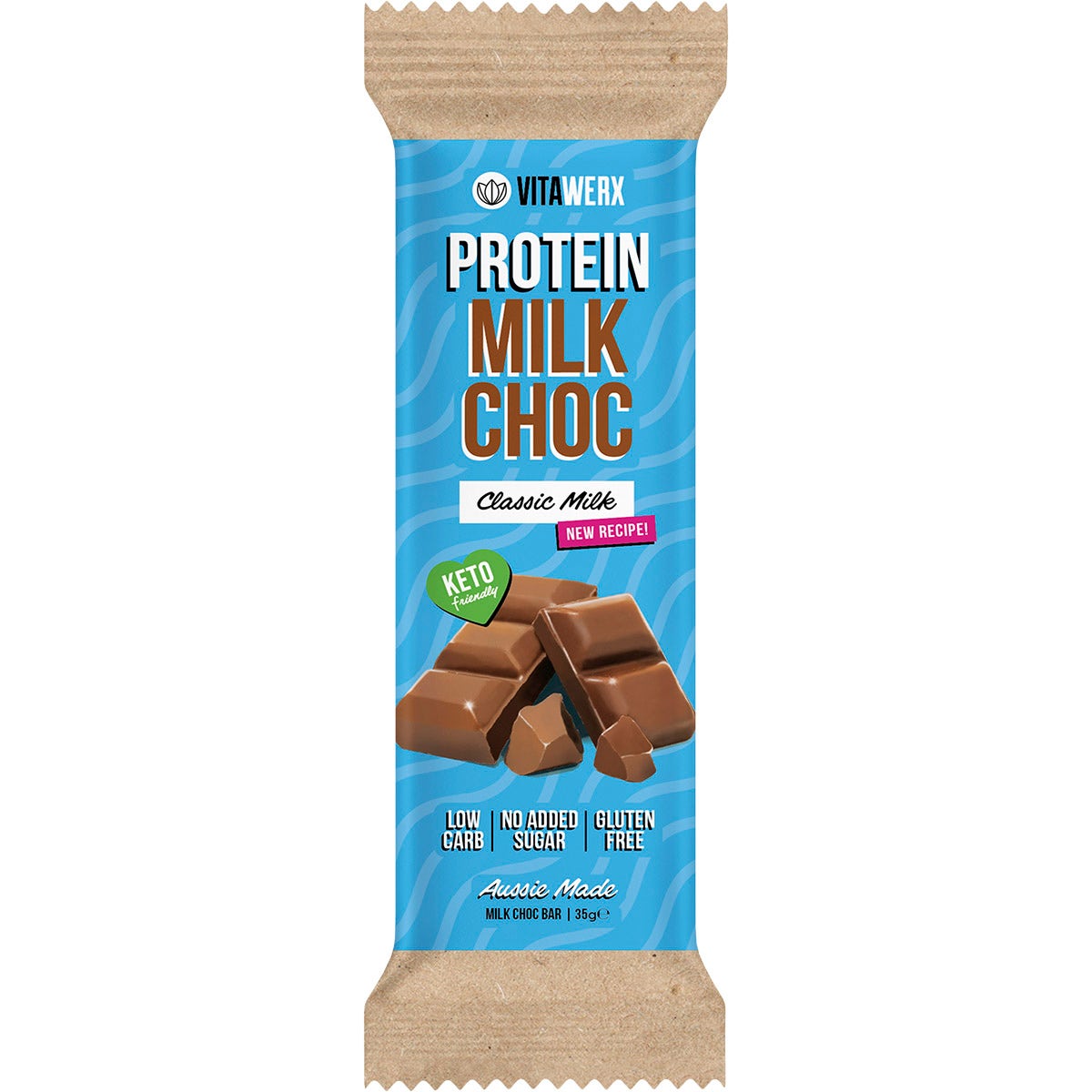 VITAWERX Protein Milk Chocolate Bar 12x35g