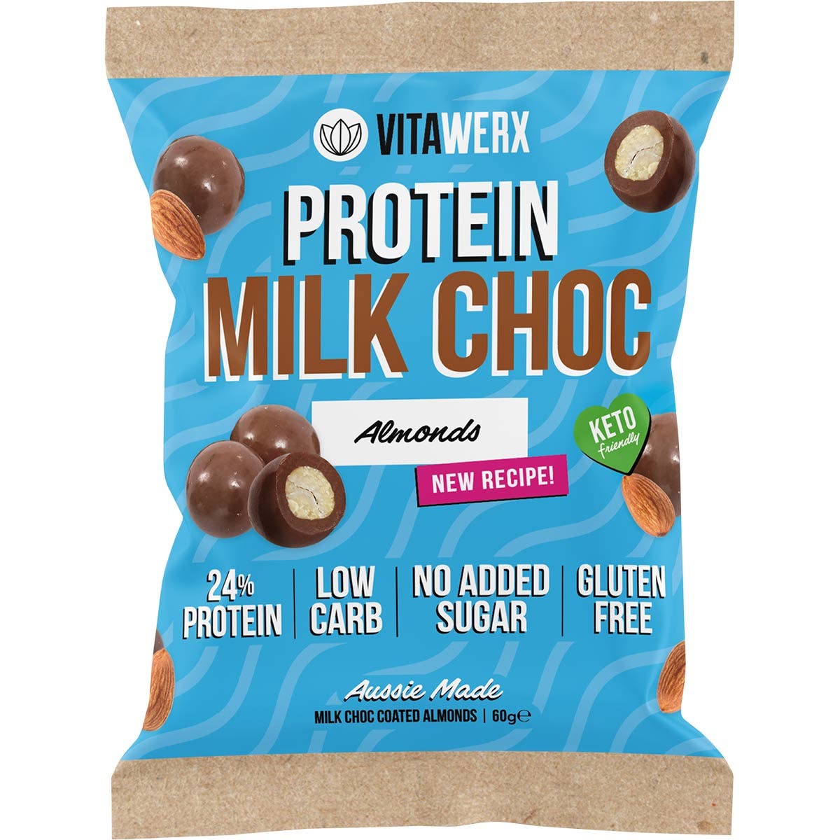 Vitawerx Milk Choc Coated Almonds 10x60g