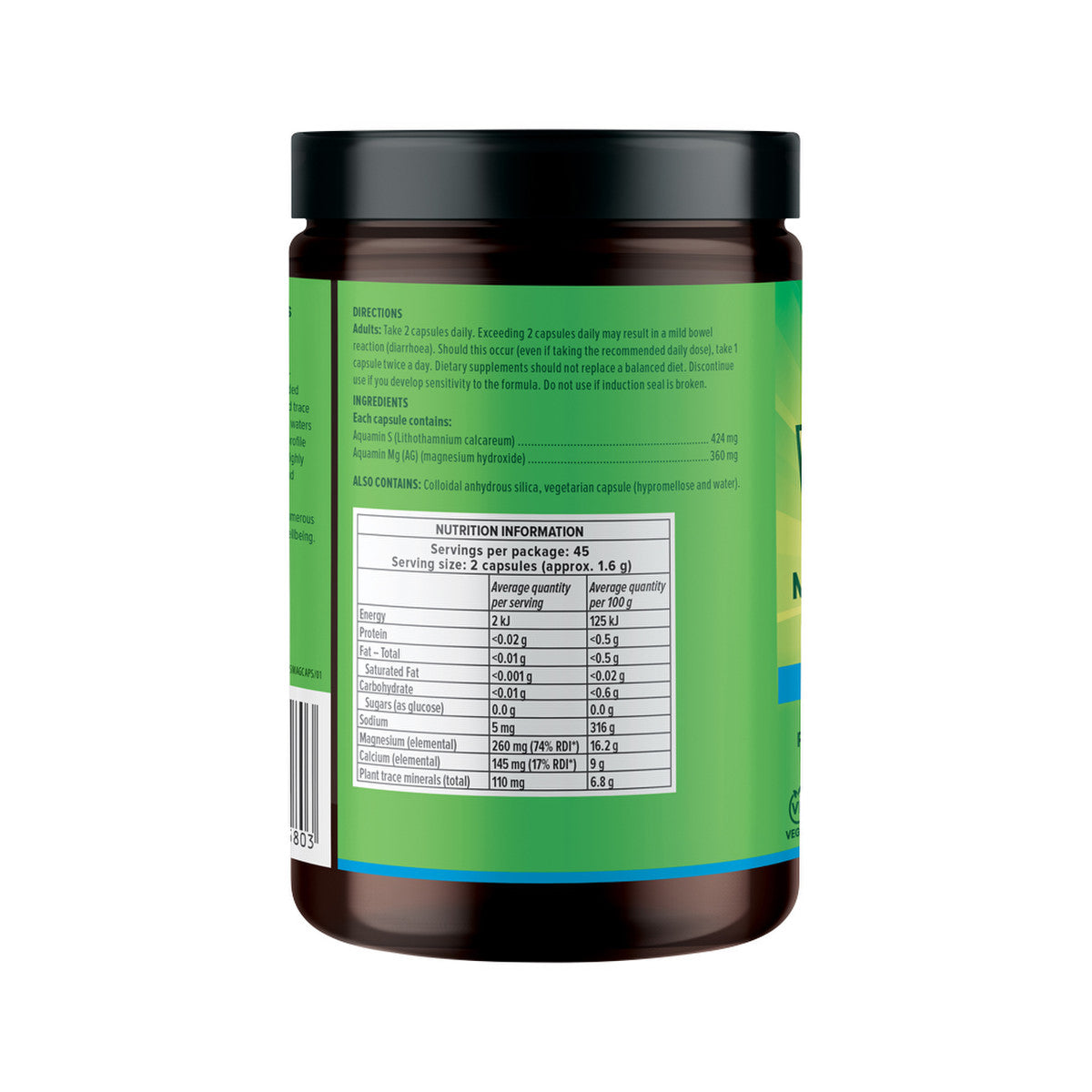 Martin & Pleasance Vital Plant Based Marine Magnesium (Pure Ocean Source) 90vc