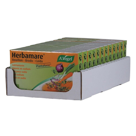 Vogel Organic Herbamare Bouillon Vegetable Stock Cubes Low Sodium (9.5g x 8) 1 Pack x 12 Pack