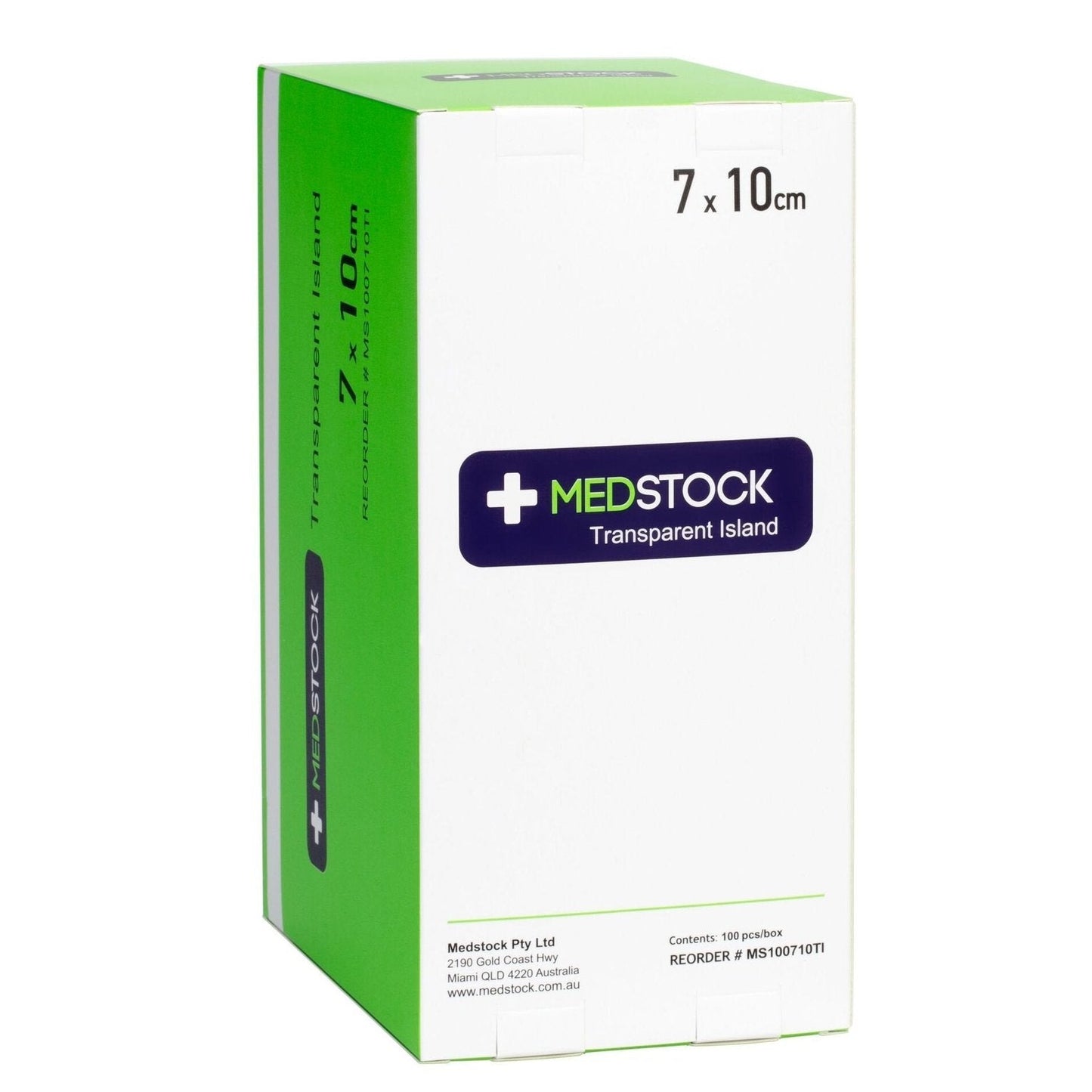 MEDSTOCK Transparent ISLAND DRESSING 7CMX10CM 100PK