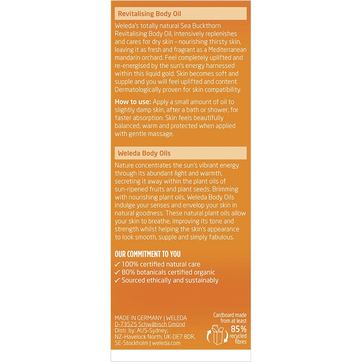 WELEDA Body Oil Sea Buckthorn 100ml
