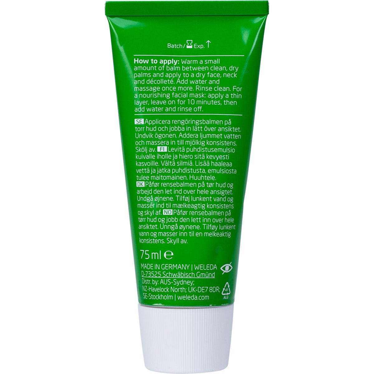 WELEDA Skin Food Face Care Nourishing Cleansing Balm 75ml