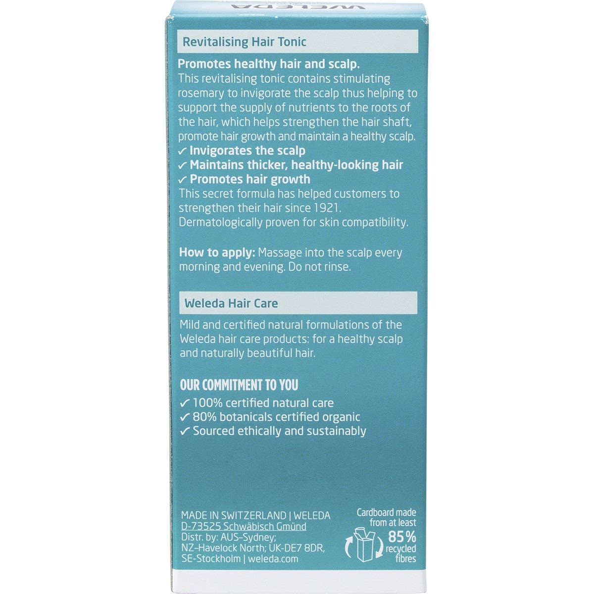WELEDA Revitalising Hair Tonic Rosemary 100ml