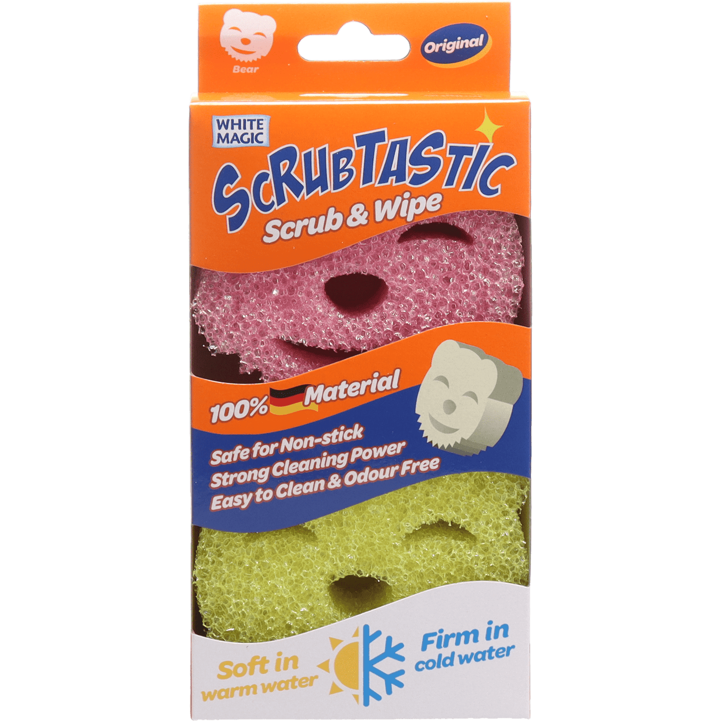 White Magic Scrubtastic Scrub & Wipe Original 2Pk
