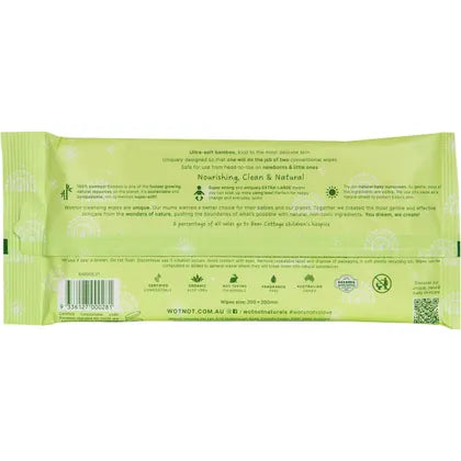WOTNOT Baby Wipes - Alcohol Free 100% Biodegradable 70