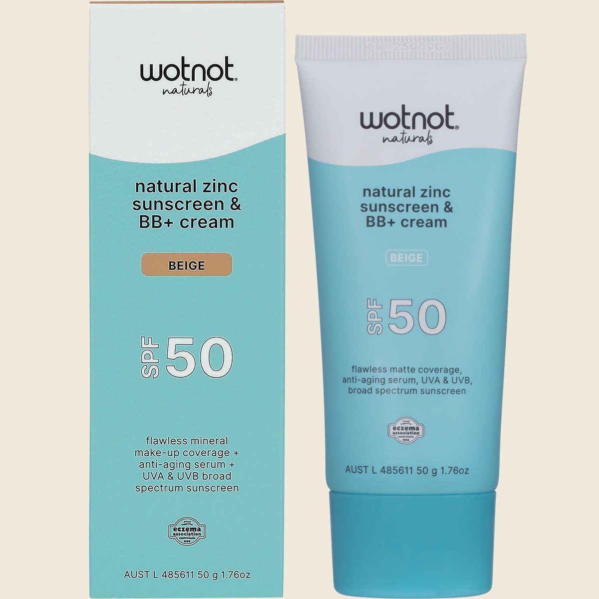 Wotnot Sunscreen & Bb+ Cream Spf50 Beige 50g
