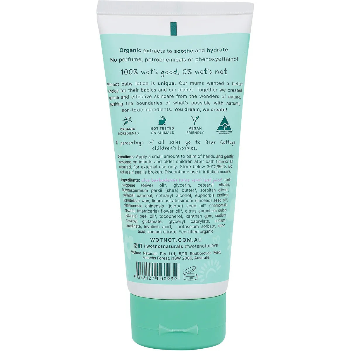 WOTNOT Baby Lotion Suitable For Sensitive Skin 135ml