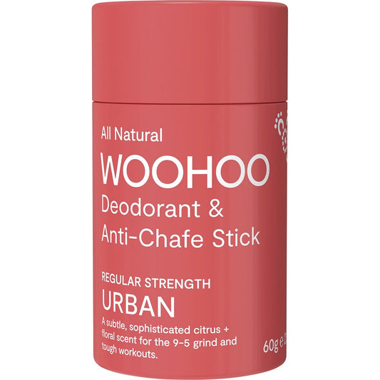 WOOHOO BODY Deodorant & Anti-Chafe Stick Urban - Regular Strength 60g