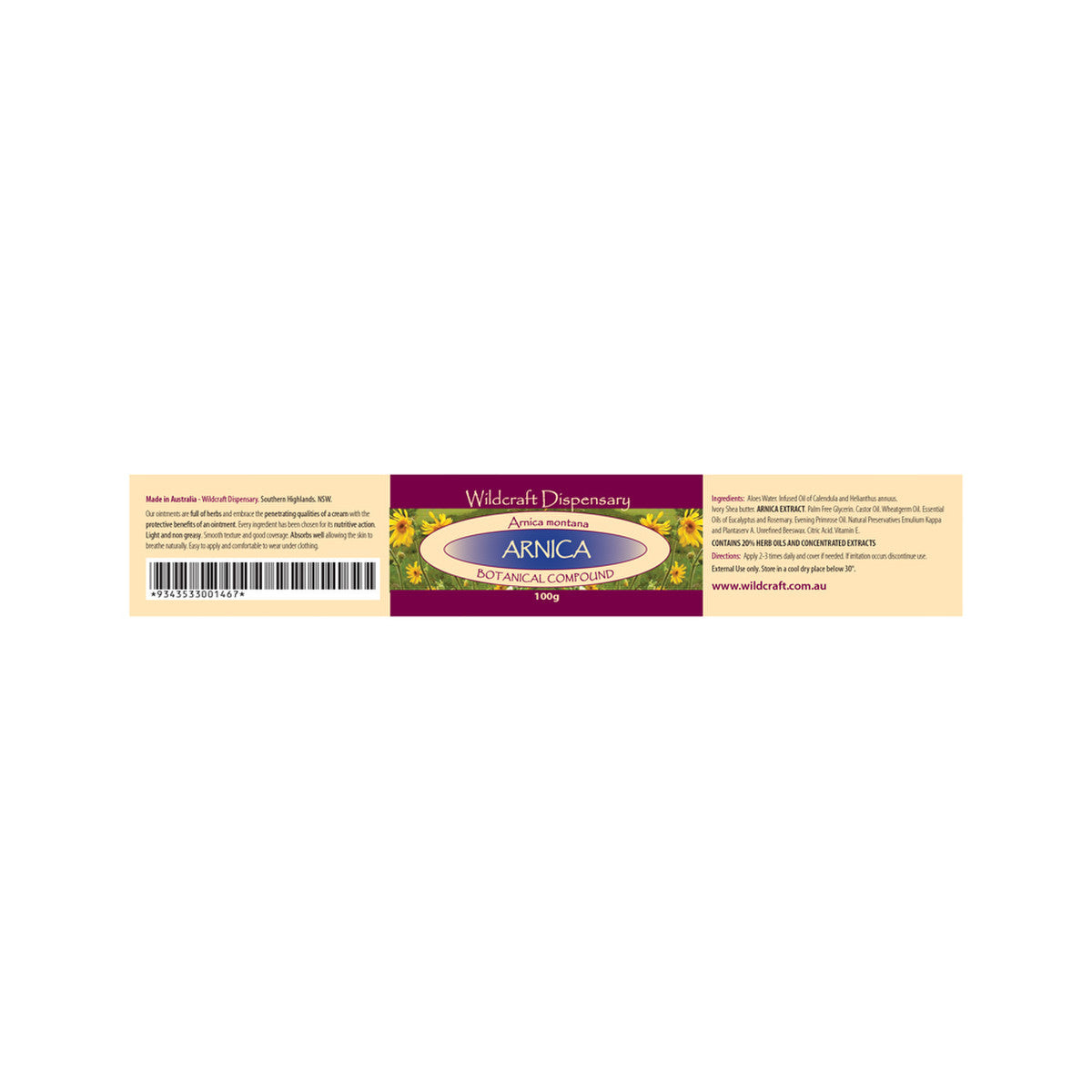 Wildcraft Dispensary Arnica Herbal Ointment 100g