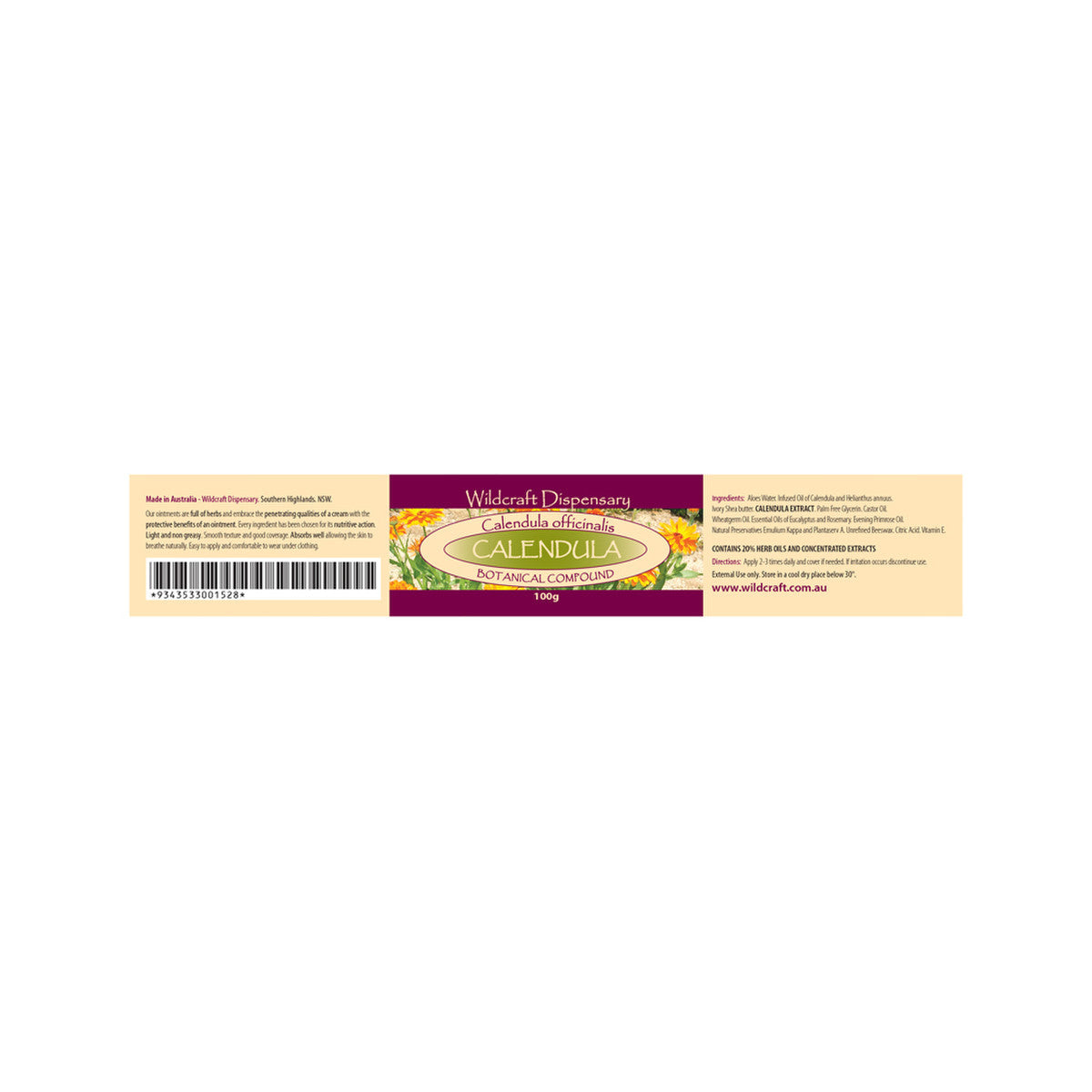 Wildcraft Dispensary Calendula Herbal Ointment 100g