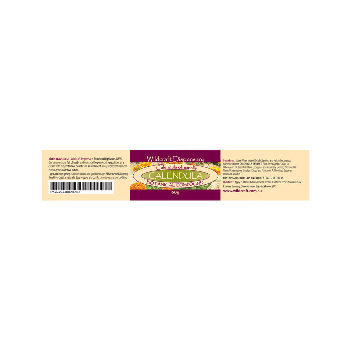Wildcraft Dispensary Calendula Herbal Ointment 60g