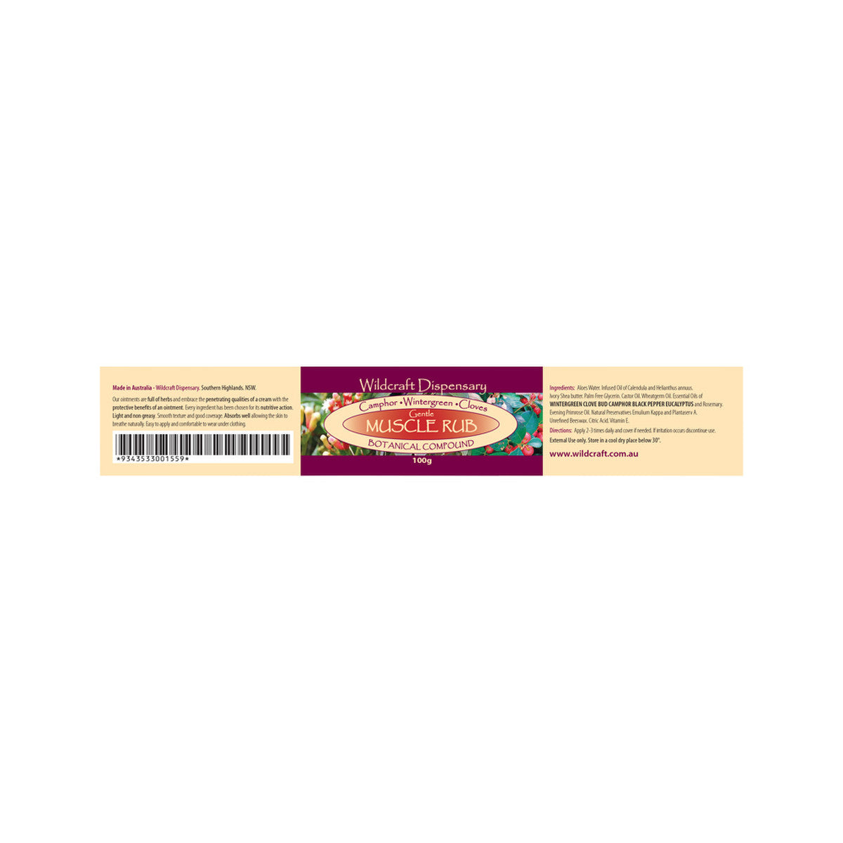 Wildcraft Dispensary Gentle Muscle Rub Herbal Ointment 100g