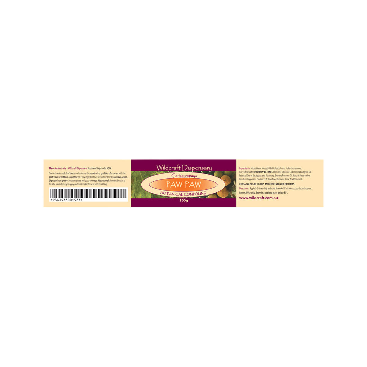 Wildcraft Dispensary Paw Paw Herbal Ointment 100g