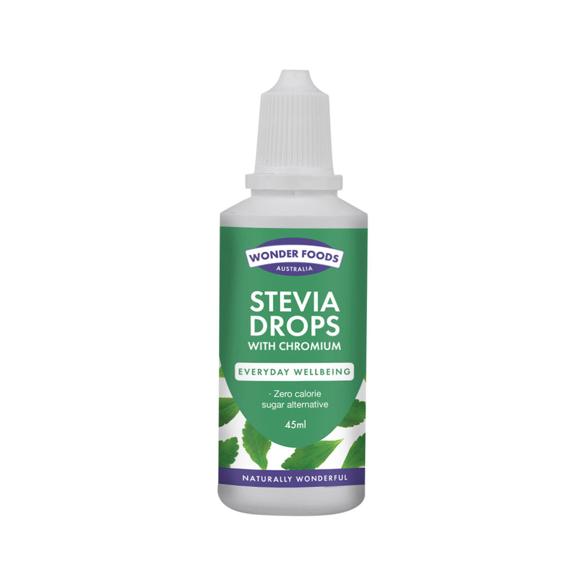 Wonder Foods Organic Stevia Drops with Chromium 45ml