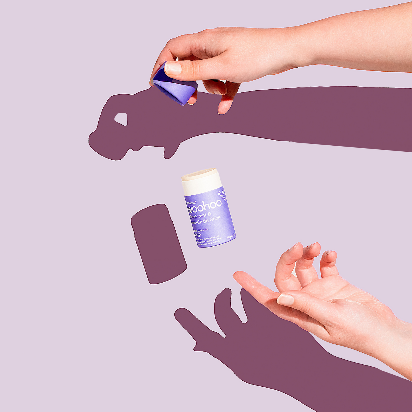 WOOHOO BODY Deodorant Stick Pop Extra Strength 60g