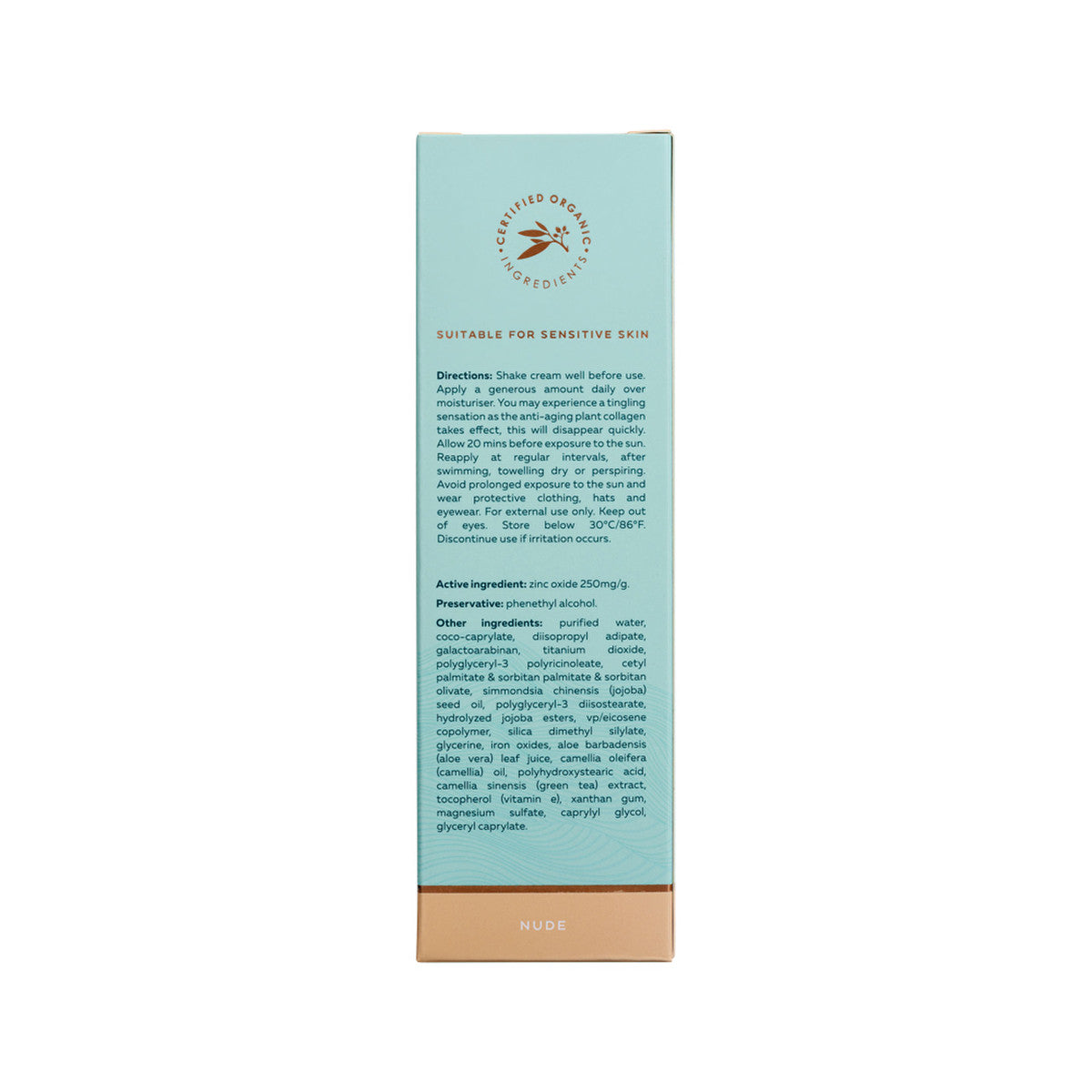 Wotnot Naturals Natural Face Sunscreen SPF 40 + Mineral MakeUp BB Cream Nude 60g