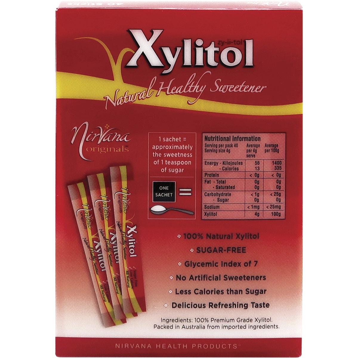 NIRVANA Xylitol Sticks 40x4g