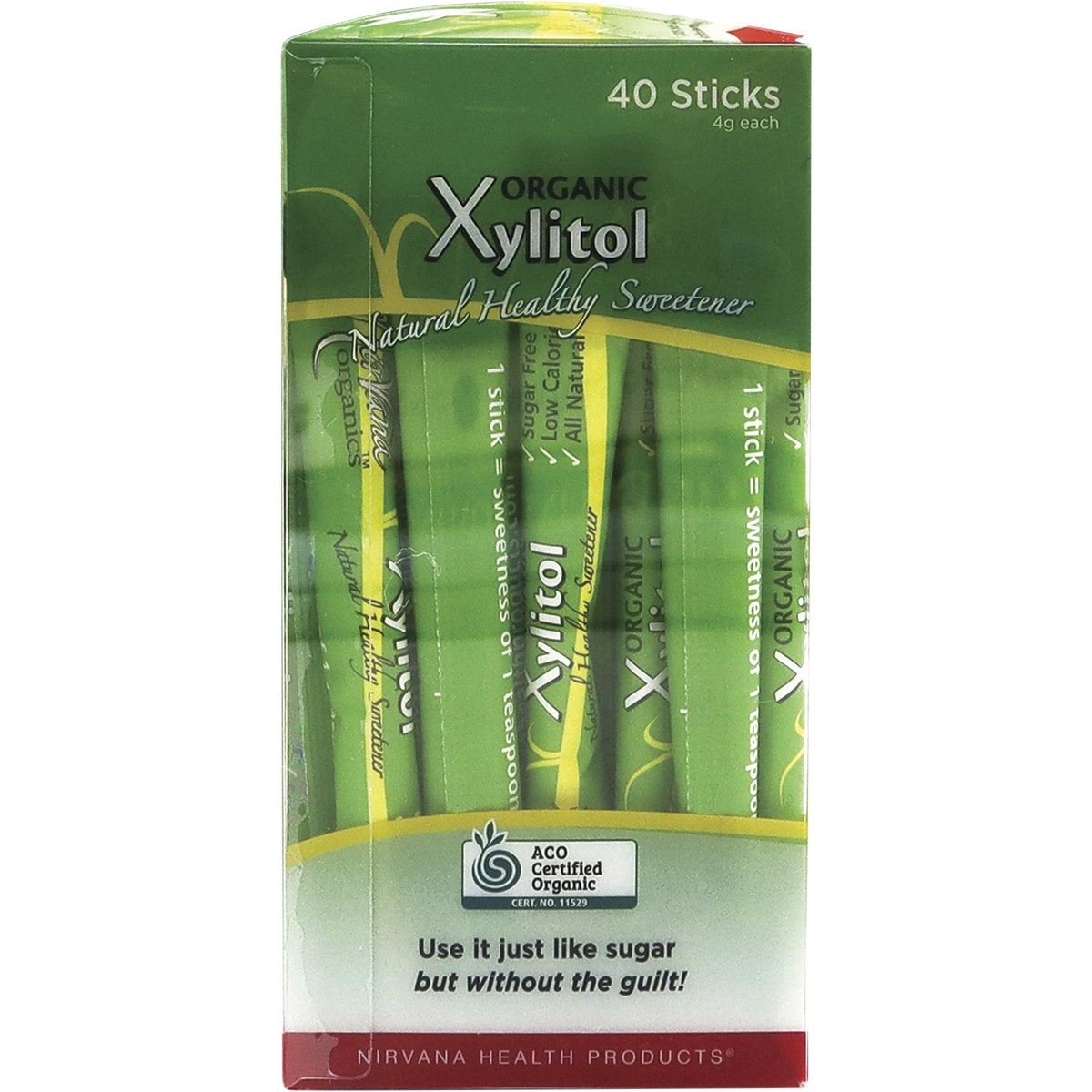 NIRVANA Xylitol Sticks Certified Organic 40x4g