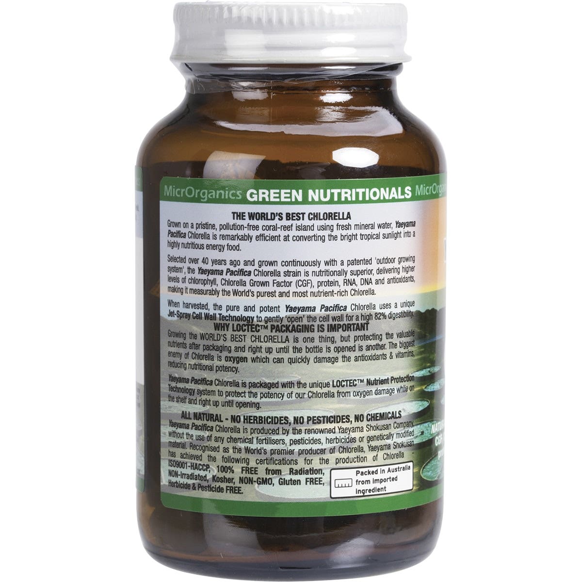 Green Nutritionals Yaeyama Pacifica Chlorella Tablets (500mg) 200