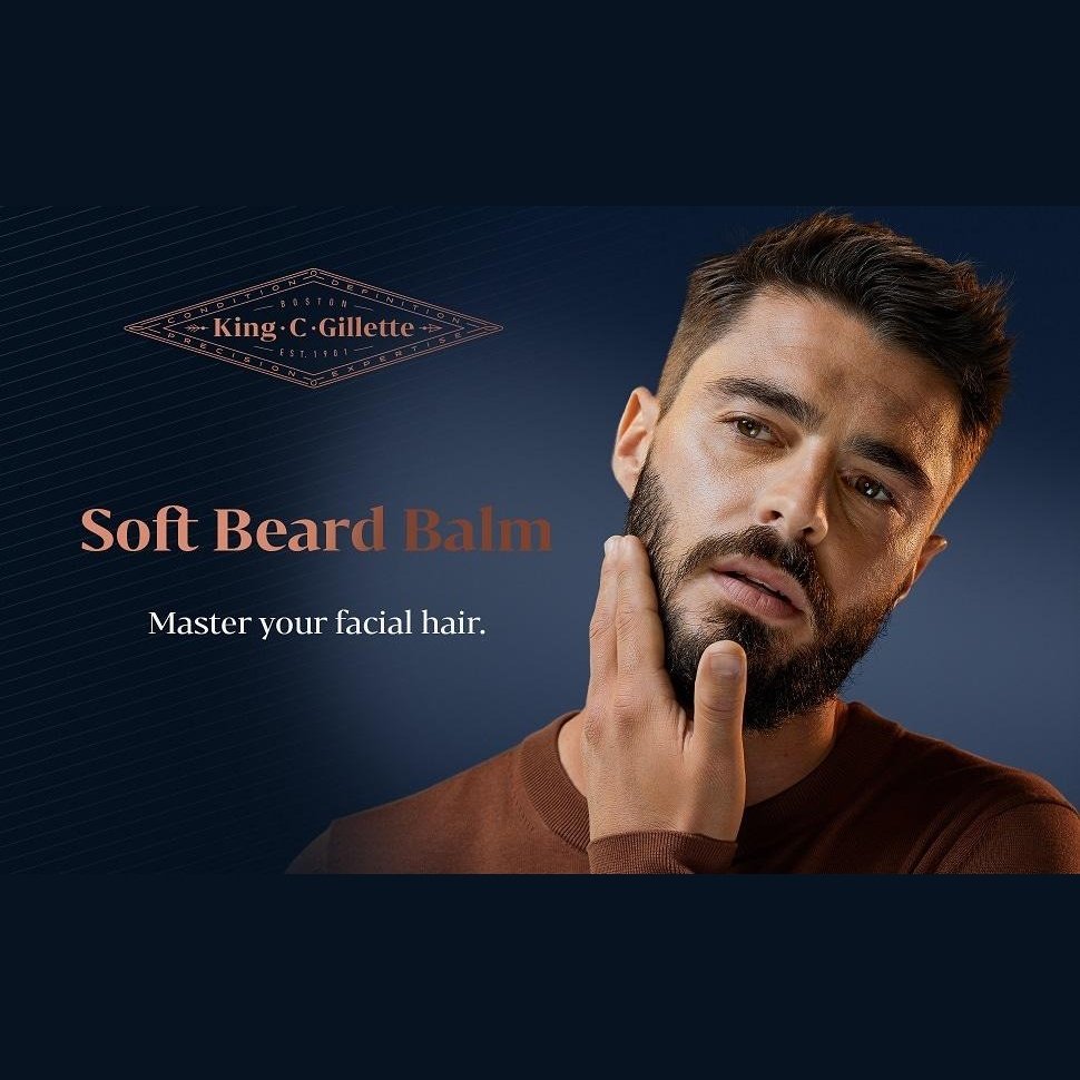 King C. Gillette Men's Soft Beard Balm 100mL