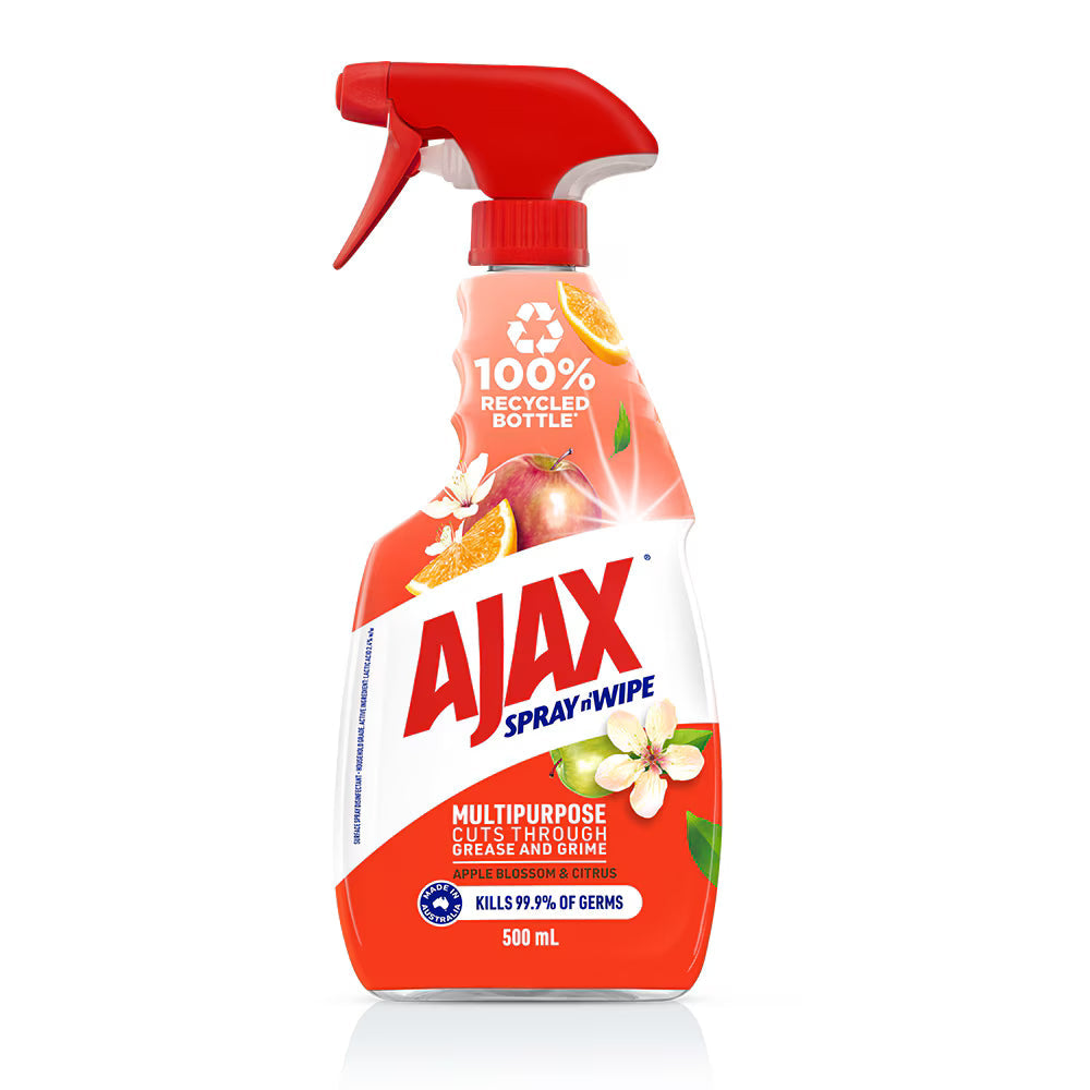 Ajax Spray n' Wipe Multi-Purpose Antibacterial Disinfectant Cleaner Trigger Surface Spray Apple & Citrus