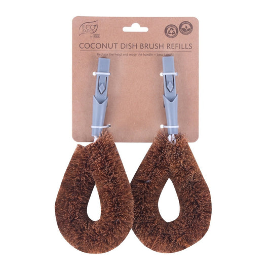 White Magic Eco Basics Coconut Dish Brush 2Pk (Pack of 6)