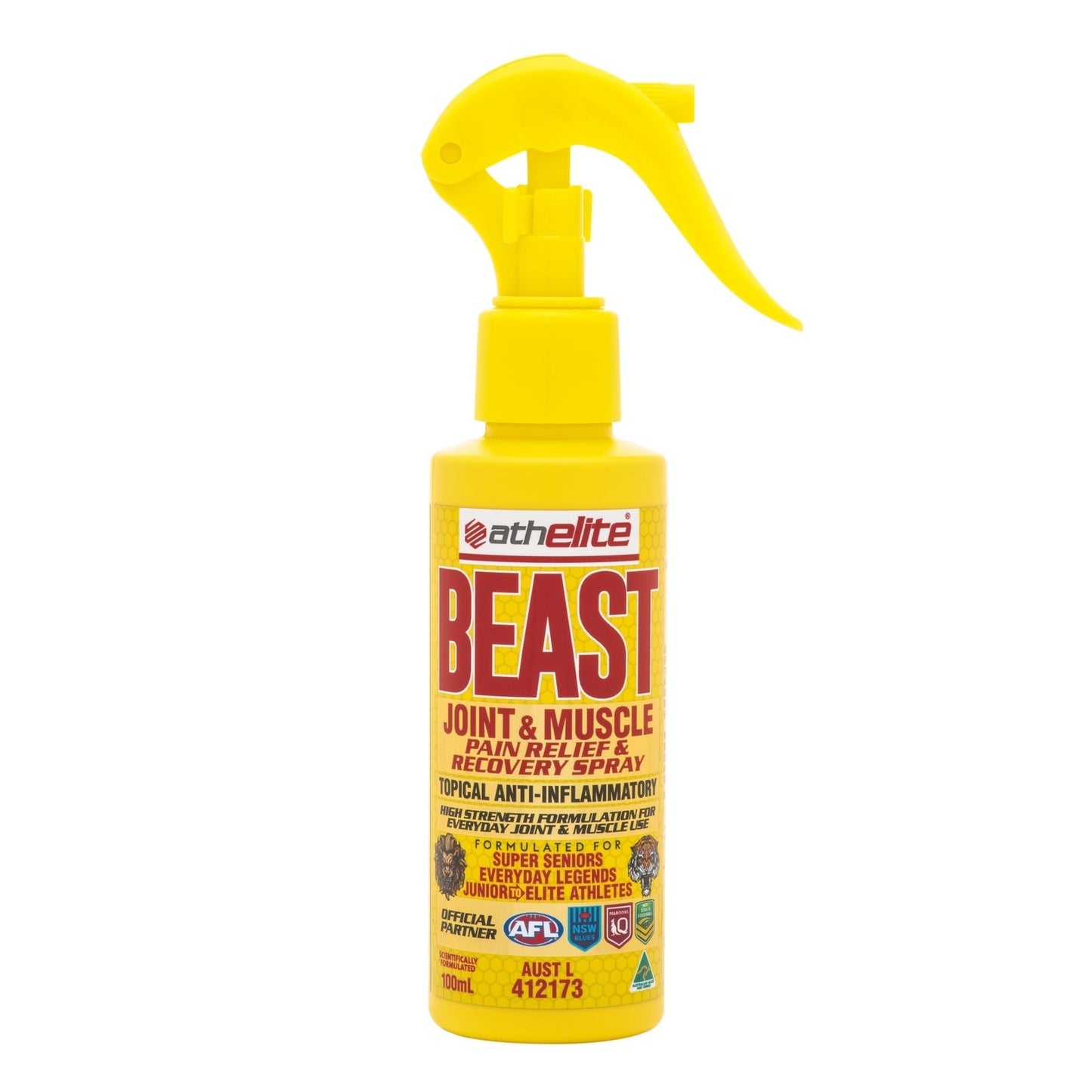 Athelite Beast Joint & Muscle Pain Relief & Recovery Spray 100ml