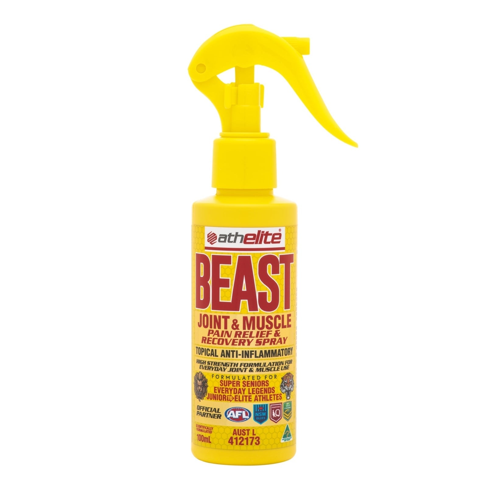 Athelite Beast Joint & Muscle Pain Relief & Recovery Spray 100ml