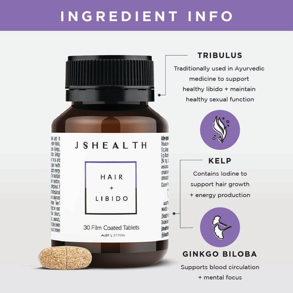 JSHEALTH HAIR+LIBIDO 30 TABLETS