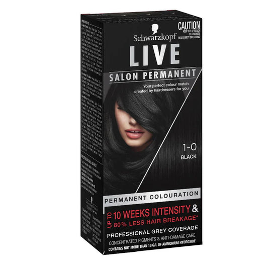 Schwarzkopf Live Salon Permanent 1-0 Black