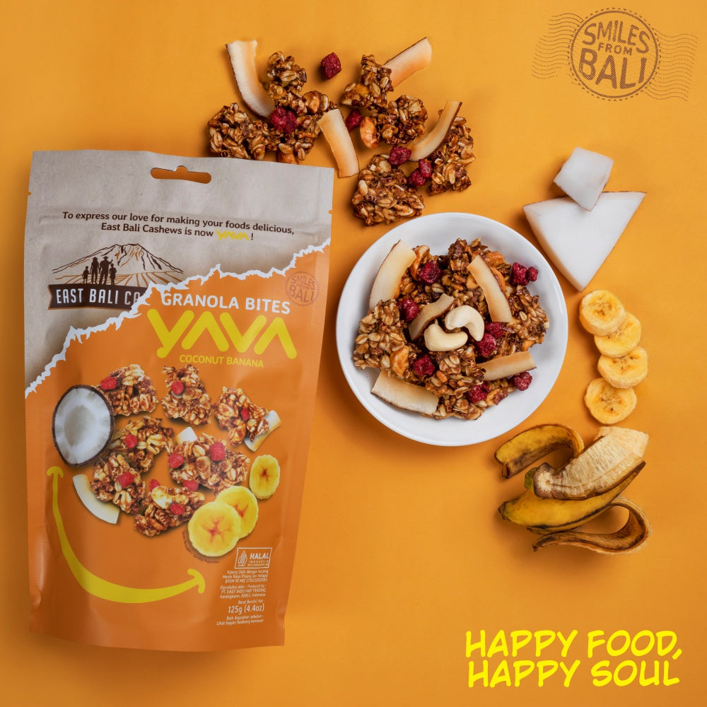 YAVA Granola Bites Coconut Banana 125g