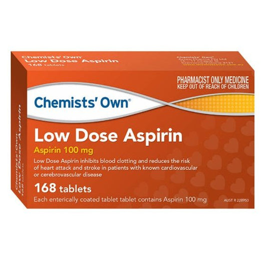Chemists’ Own Low Dose Aspirin 168 Tablets (Generic of Cartia)