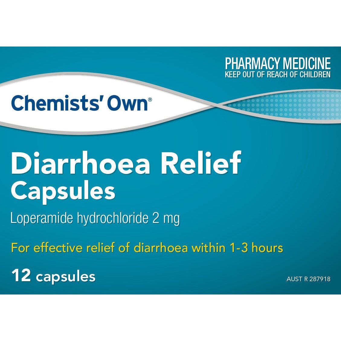 Chemists' Own Diarrhoea Relief 12 Caps (Generic of Imodium)