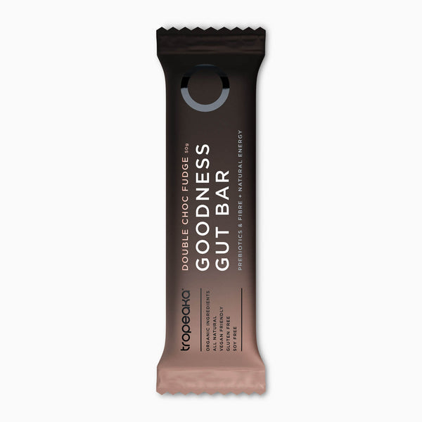Tropeaka Double Choc Fudge Gut Bar 40g (Pack of 12)