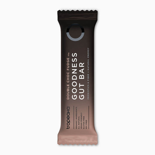 Tropeaka Double Choc Fudge Gut Bar 40g (Pack of 12)