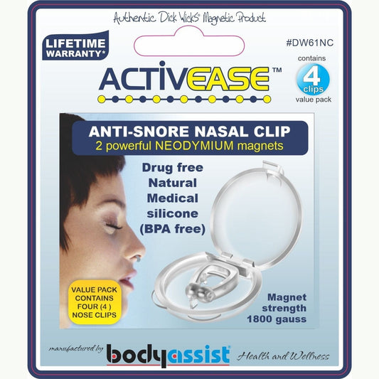 Activease Anti-snore Nasal Clip Magnetised Contains 4 Nose Clips