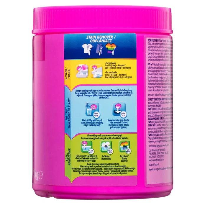 Vanish Napisan Oxi Action Stain Remover Powder 1kg